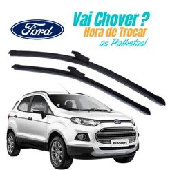 Par de Palhetas para Limpador de Parabrisa Dianteiro para Ecosport 2013 2014 2015 2016