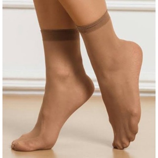 10 Pares Meia FINA SEDA social feminina cano médio n 34 a 42 meias fininha soquete fibra elástica bambu em Oferta na Shopee