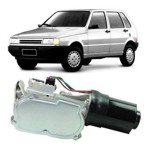 Motor Limpador Parabrisa Dianteiro Fiat Uno 1990 A 2010 C/ Temporizador