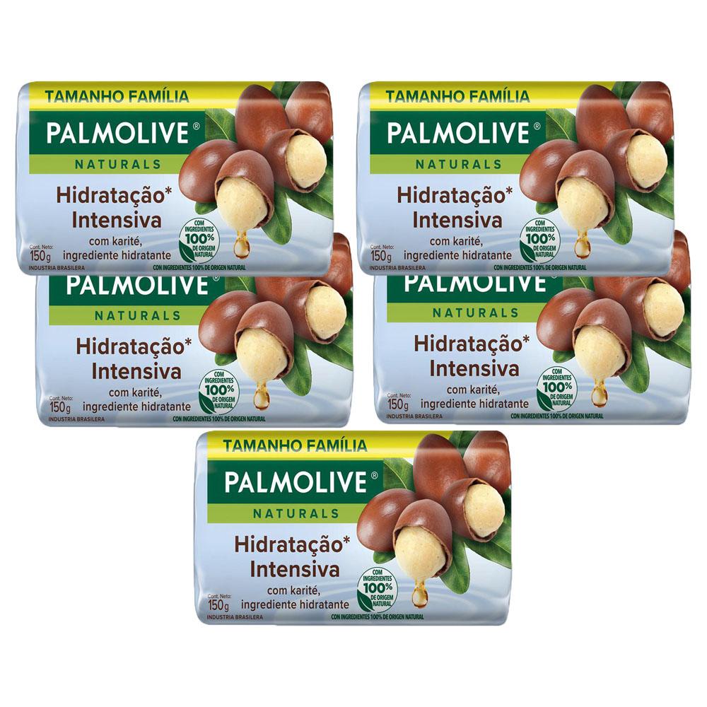 Kit 5 Sabonetes em Barra Palmolive Naturals Hidratação Intensiva 150g em Oferta na Shopee