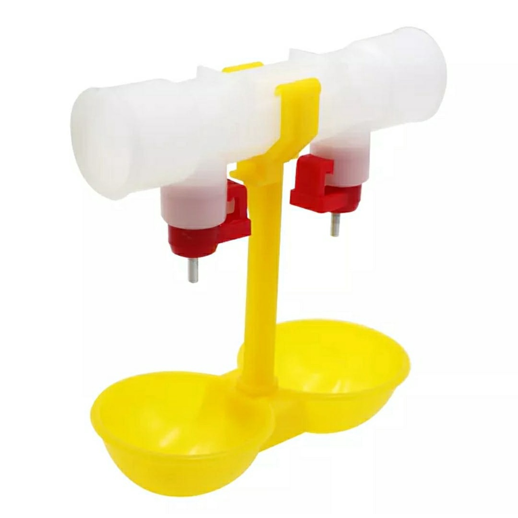 15 und Bebedouro Automatico com Niple Duplo e tigela com suporte Cano ...