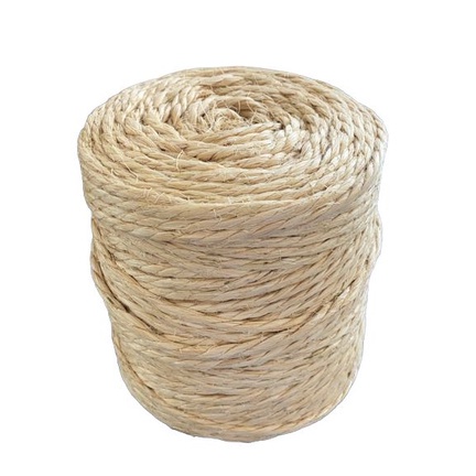 Corda Fio de Sisal 6mm - 65 Mts Para Artesanato em Geral Arranhador de Gato Corda Naval