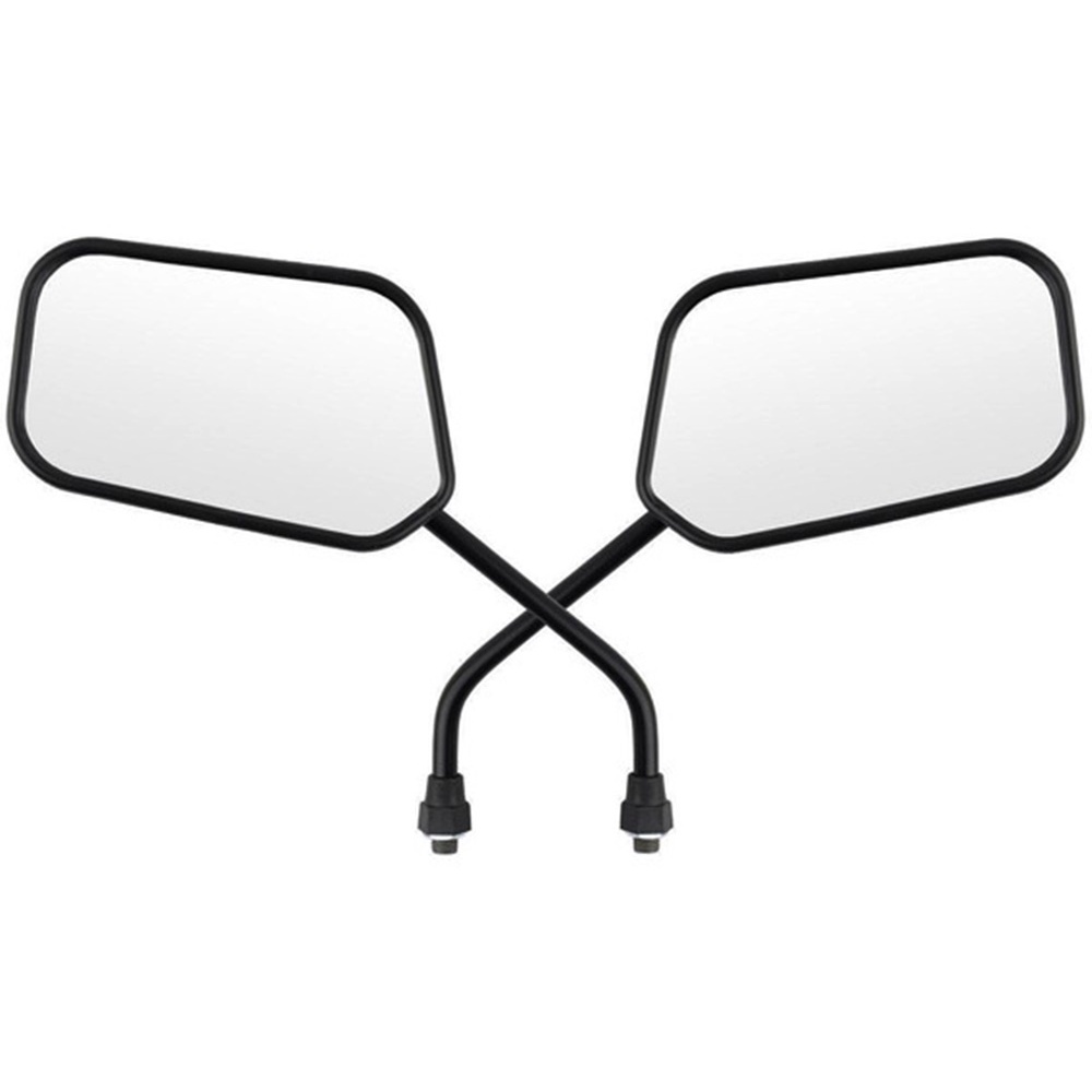 PAR ESPELHO RETROVISOR MODELO MINI TITAN 150 2004 ATÉ 2013 PRETO