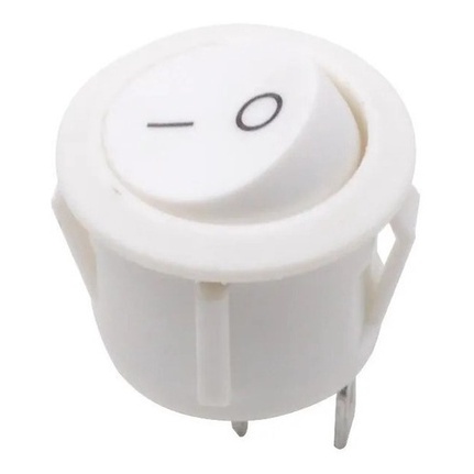 Kit 10 Peças  Chave Gangorra Redonda Branca Liga/desliga em Oferta na Shopee