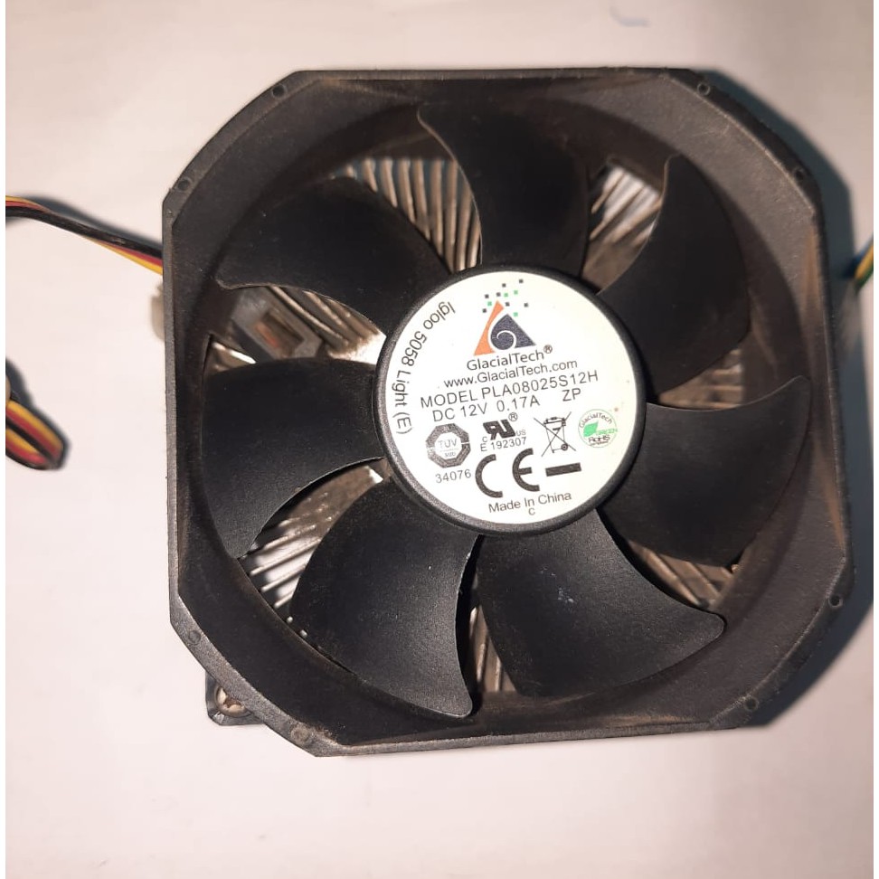 COOLER DESKTOP PARA PROCESSADOR INTEL GLACIAL TECH MODELO PLA08025S12H ...