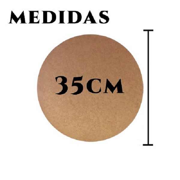 Suplat supla sousplat mesa posta Jogo Americano disco de mdf 35cm - 3mm - 1 Unidade CORTE A LASER