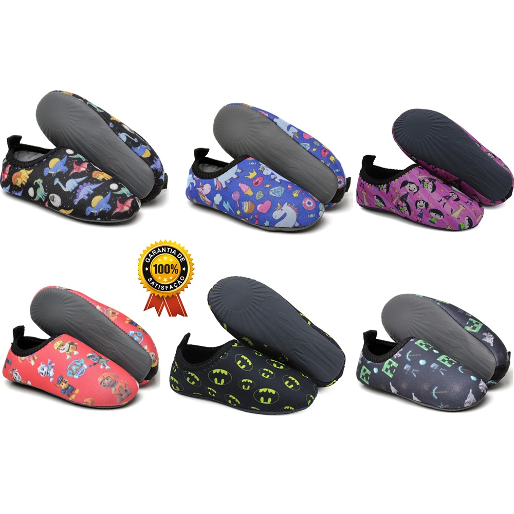 Sapatilha Sapato Neoprene Antiderrapante Areia Piscina Infantil Menina Menino Unissex Direto Da Fabrica Moda Oferta Sapato De Criança
