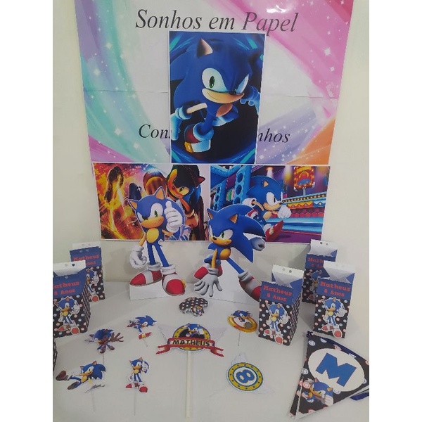 Kit Festa Personalizado (Sonic)