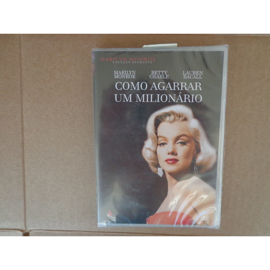 Como agarrar um milionário Dvd Original semi-lacrado Marylin Monroe - comédia