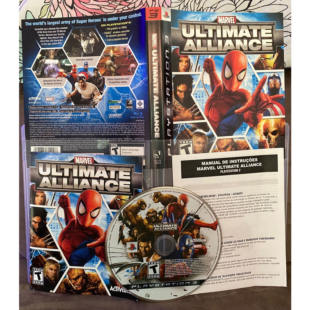 Marvel Ultimate Alliance Ps3 Completo E Super Conservado Mid.fisica a Pronta Entrega! Shopee
