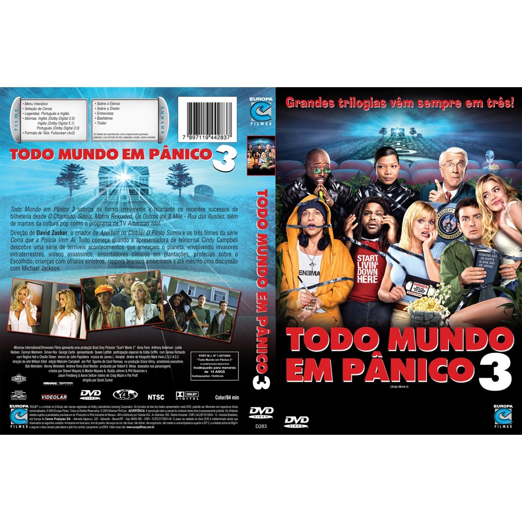 DVD Original Todo Mundo em Pânico 3
