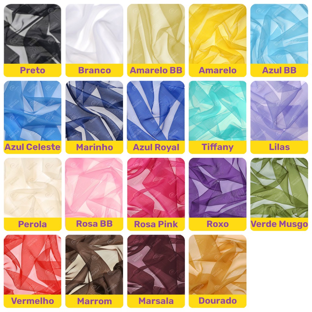 Tecido Voil Para Cortina Decoração e Eventos Diversas Cores 1m X 3m Pronta Entrega em Oferta na Shopee