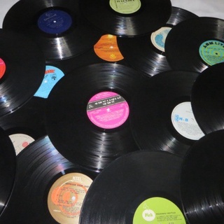 PROMOÇÃO: Lp disco vinil Grande 12” 30cm para decoração artesanato - lote 10 discos