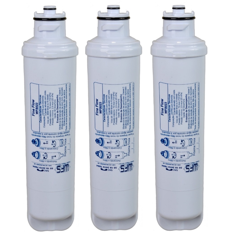 KIT 3 Refil Filtro Purificador Compatível Electrolux Pe11x Pe11b Refil Pappca40