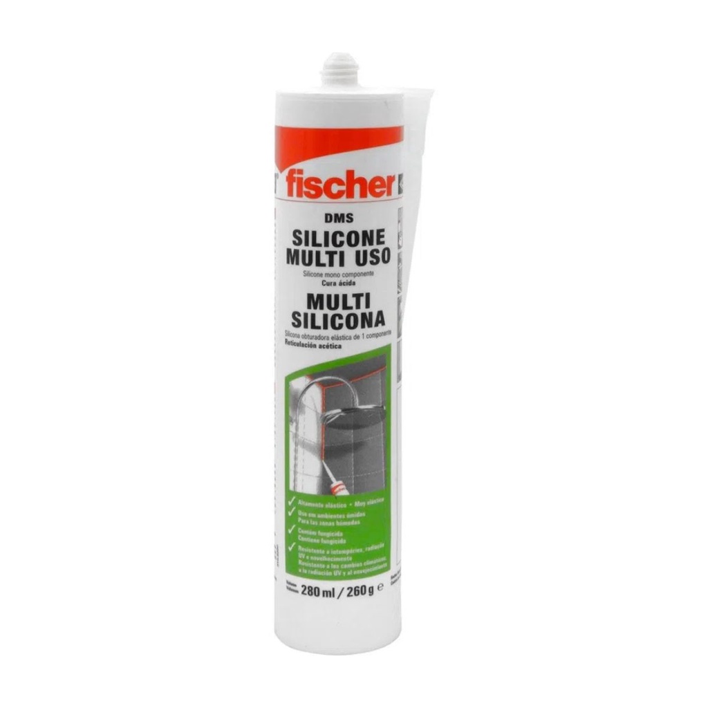 Silicone Incolor Acético Fischer Tubos De Silicone