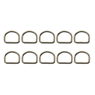 50un Meia Argola 10mm Niquelado Ferro Alça Fita Bolsa Cadarço em Oferta na Shopee