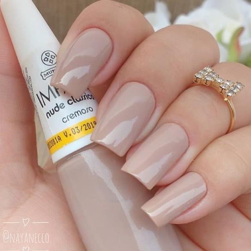 esmalte impala cor nude claro nude clássico shopee brasil