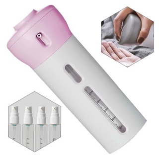 Kit Para Viagem Porta Shampoo 4 Em 1 Dispenser Linha Premium