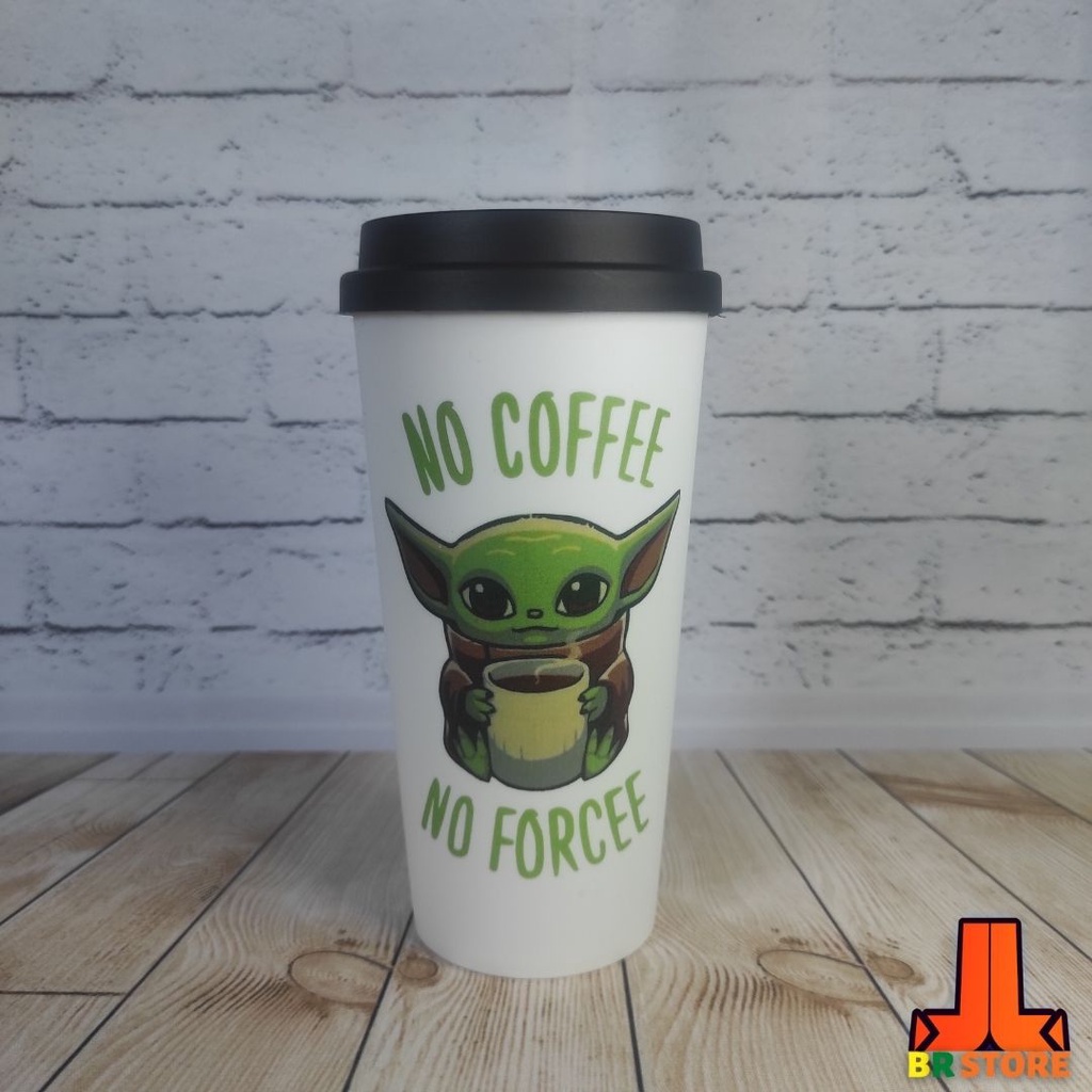 Copo Bucks No Coffee No Workee Baby Yoda Star Wars Shopee Brasil