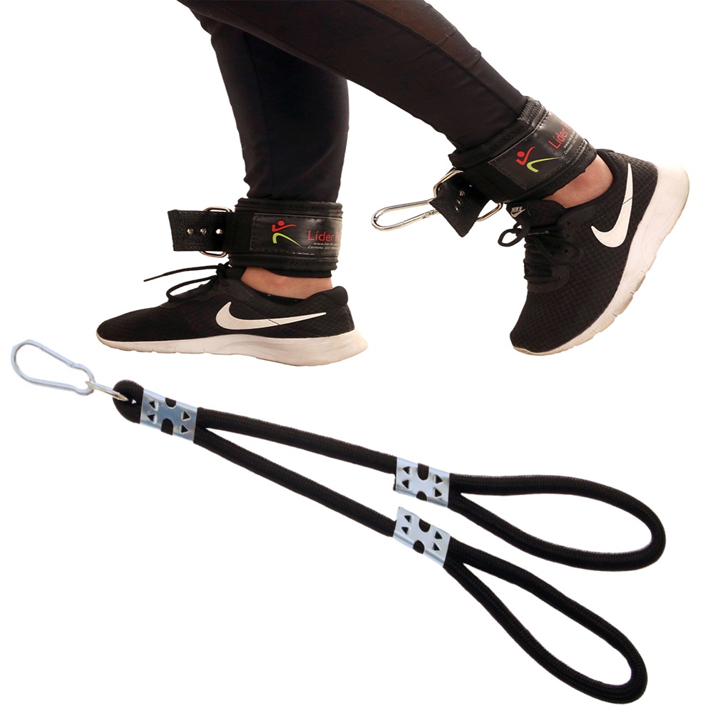 Puxador Corda Tríceps Cross Over Para Musculação + Puxador Glúteo Polia Crossofit Fitness