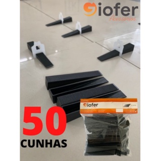 50 Cunhas para Espaçador Nivelador de Piso Porcelanato Slim