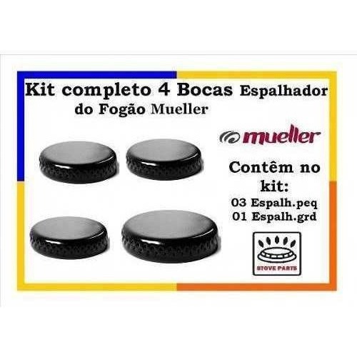 Kit Espalhador Peças Do Fogão Mueller Fratello - 4 Bocas