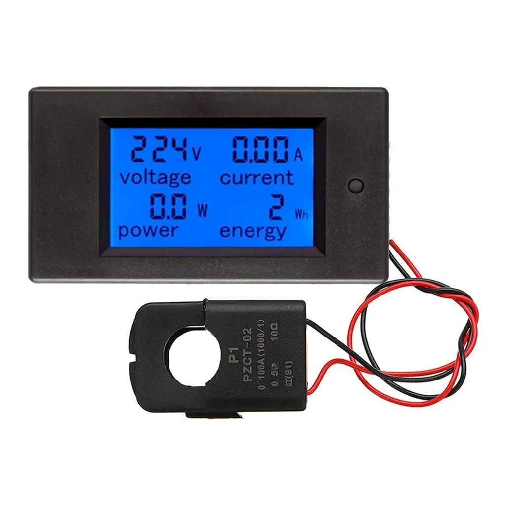 Wattimetro Ac Amperímetro Voltímetro 100a Pzem-061