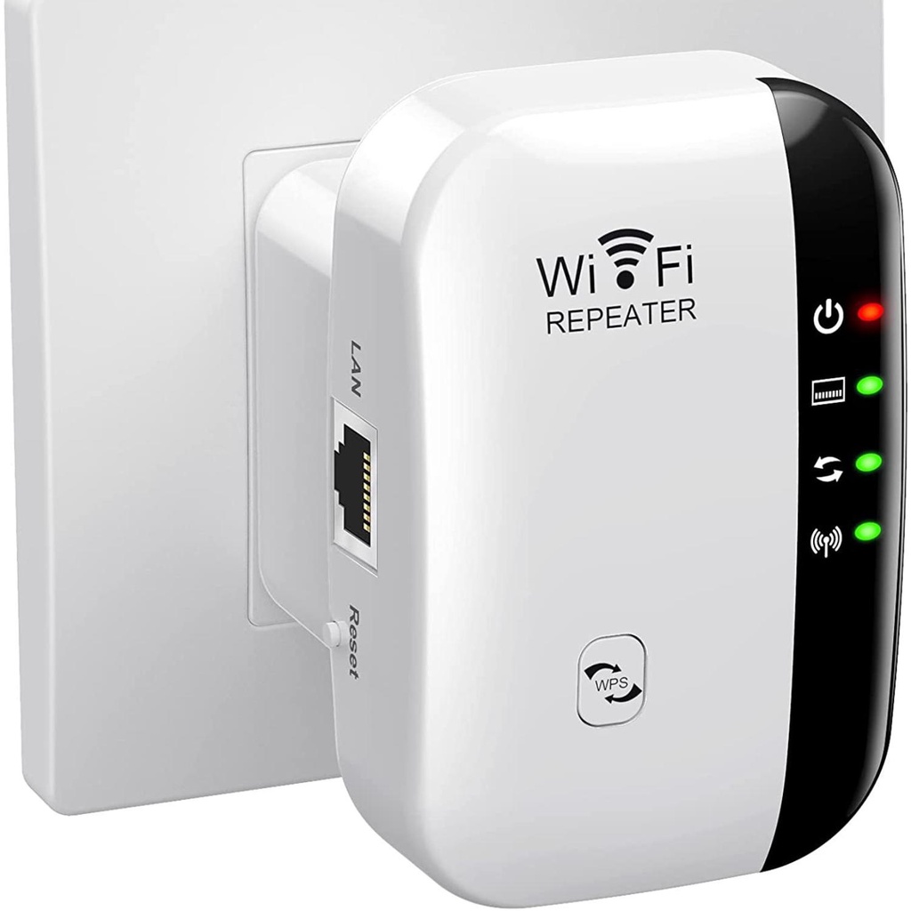 Extensor WiFi Amplificador De Sinal Até 2640 Pés Quadrados A Último Geração De Repetidor Internet Sem Fio