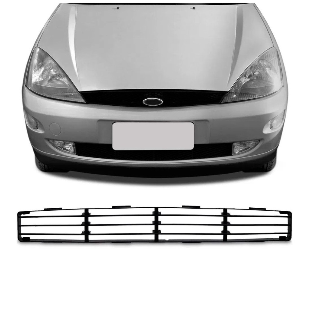 Grade Central Parachoque Focus 1998 1999 2000 2001 2002 2003 Gl Com Furo Frisada em Oferta na Shopee