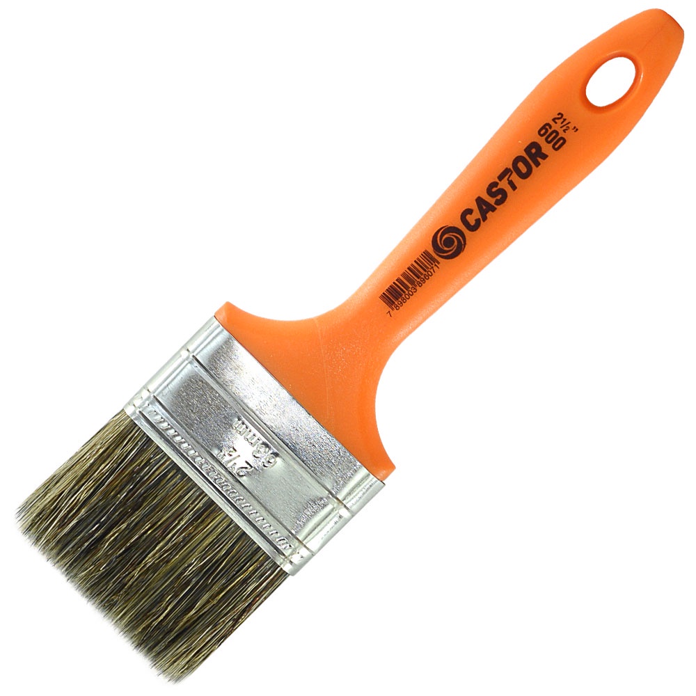 Trincha para Pintura 2 1/2" Cerdas Gris  Série 600 - Castor em Oferta na Shopee