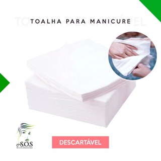 Toalha Descartável Manicure TNT 20X30 com 100 unidades. SOS Beleza Brasileira em Oferta na Shopee