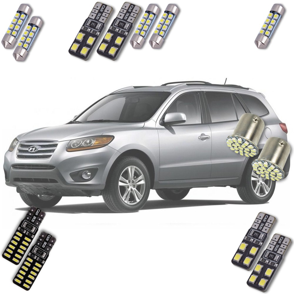 Kit Lâmpadas Automotiva em Led Hyundai Santa Fé 2001 a 2015