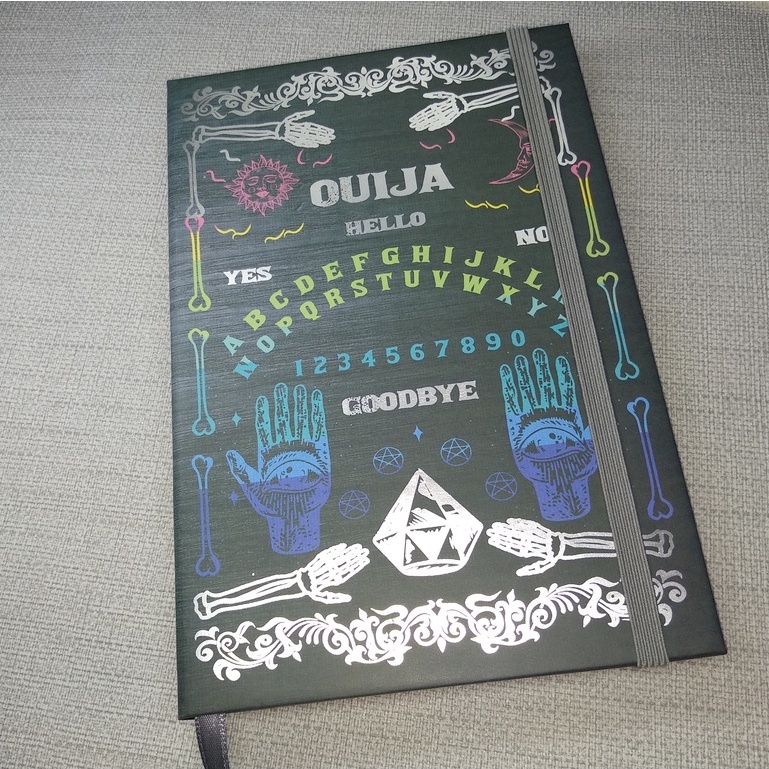 Caderno Capa Dura Tábua Ouija Artesanal | Grimório Diário de Escrita | Caderno Místico