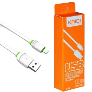 Cabo Carregador Para iPhone Ios Lightning Kaidi Turbo 1 Metro Usb 2.0