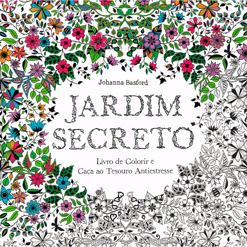 Livro de Colorir Jardim Secreto - Antiestresse