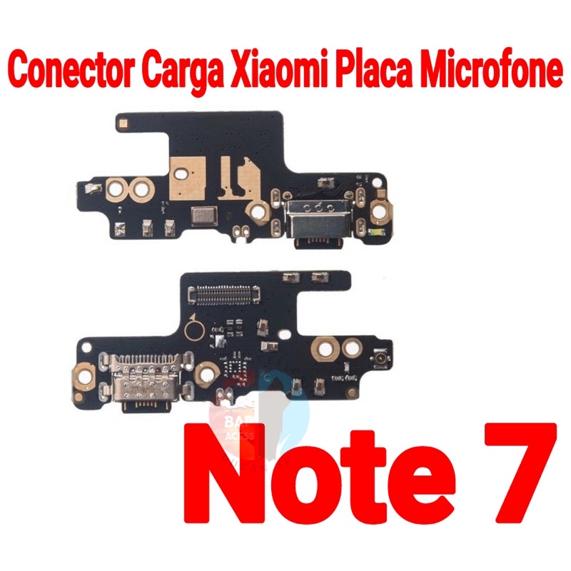 Conector Carga Xiaomi Redmi Note 7 Placa Microfone Original