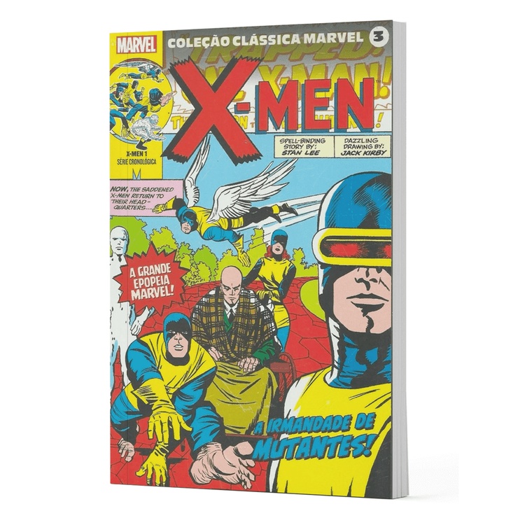 Livro - Coleção Clássica Marvel Vol.03 - X-Men Vol.01 em Oferta na Shopee