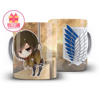Caneca Attack on Titan Shingeki no Kyojin - Mikasa Ackerman em Oferta na Shopee