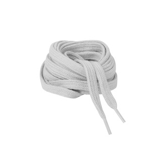 Par cadarço branco achatado 120cm para tênis e sapatos