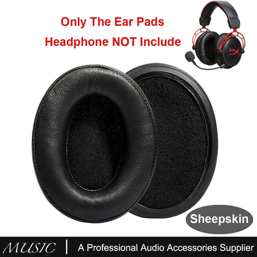 Para Os Fones De Ouvido Jogos HyperX Cloud Alpha S Substituição De/Almofada Orelha/Copos De Pele De Carneiro Almofadas Couro
