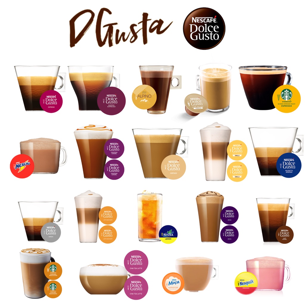 DOLCE GUSTO Cápsulas de Café Dolce Gusto 10 Unidades Diversos Sabores