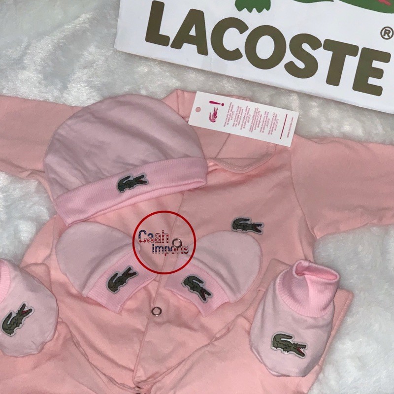 Kit Macacao Rosa Completo Bebe Lacoste Shopee Brasil