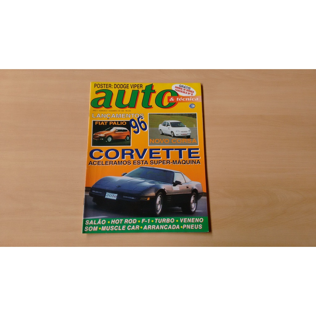Revista Auto & Técnica 8 Palio Corsa Civic F-1000 1995 677l