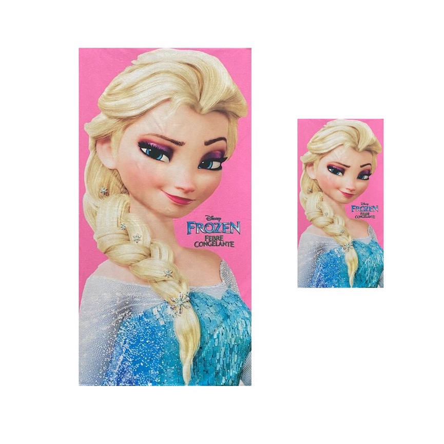 Frozen Elsa - kit Toalha de Banho Frozen Elsa R + Toalha de rosto frozen Elsa R infantil menina
