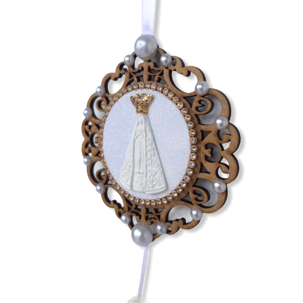 Adorno De Porta Nossa Senhora Aparecida Mdf Oração Religião Enfeite em Oferta na Shopee