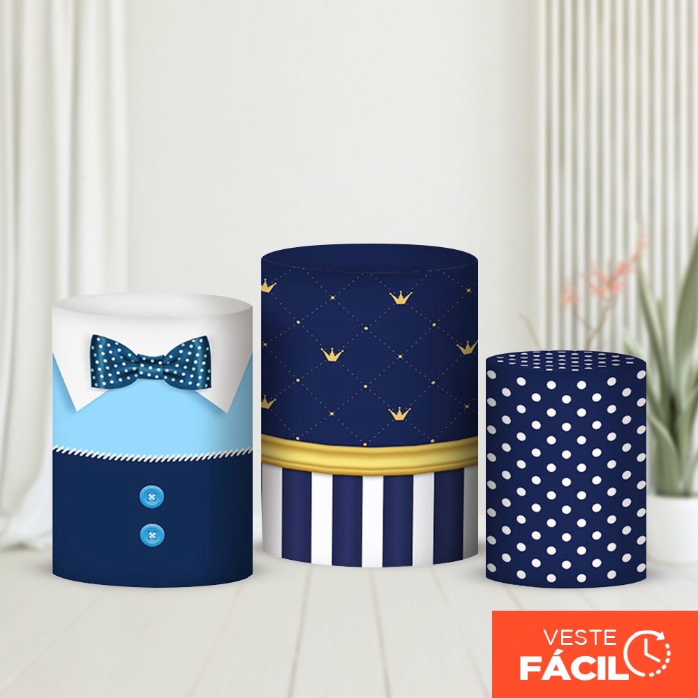 Trio Capas Cilindros Urso Realeza Veste Fácil em Tecido com Elástico para Festas em Oferta na Shopee