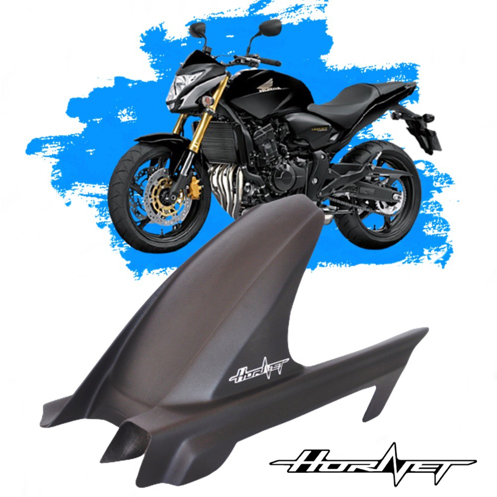 Paralama Traseiro Fibra Vidro Preto Fosco Hornet 2009 Diante