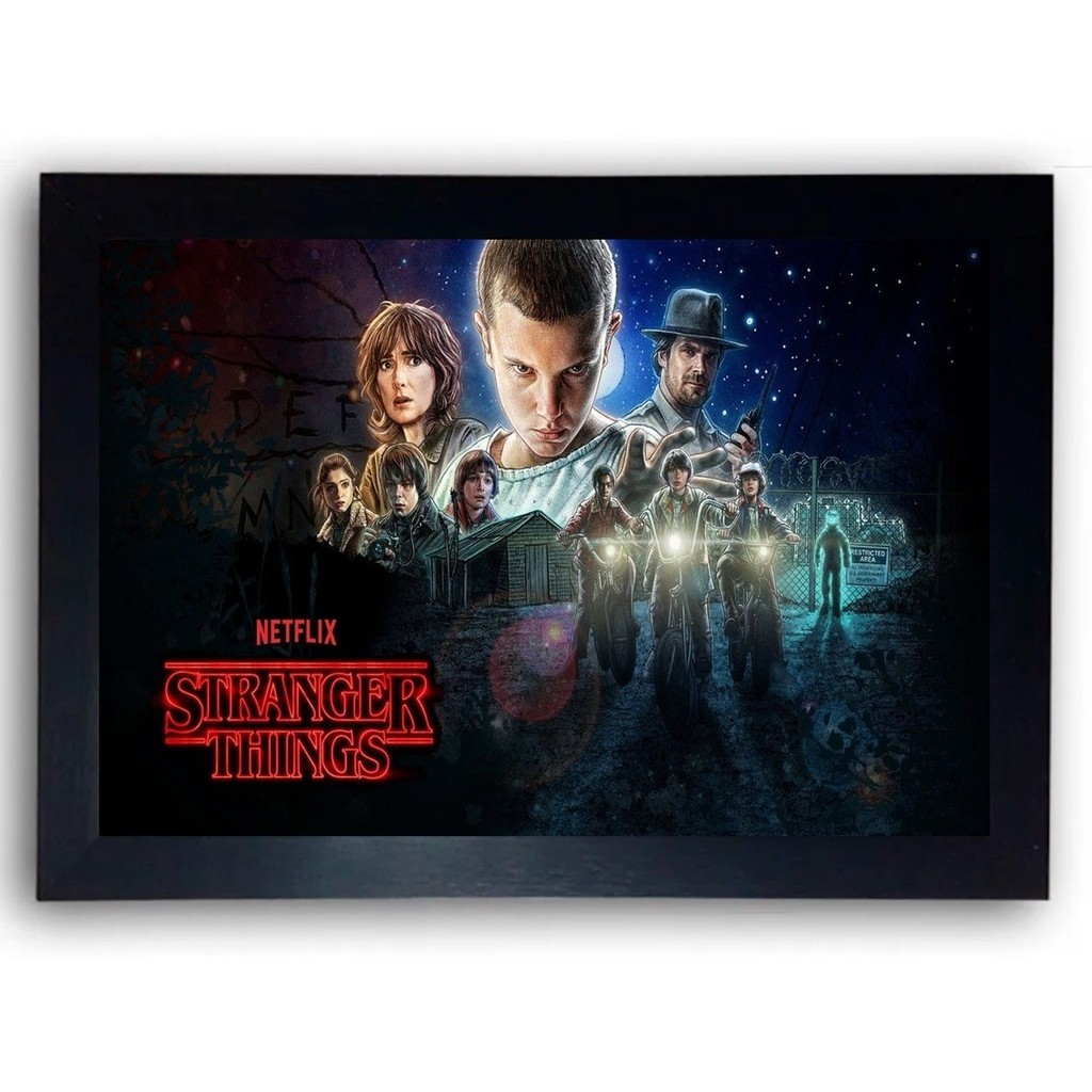 Quadro Decoração Stranger Things Moldurado 61