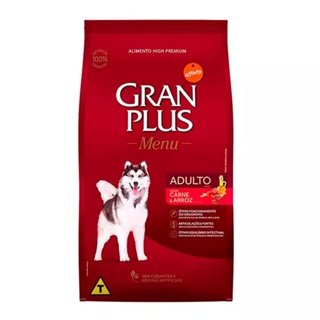 Racao Gran Plus Caes Menu Adultos Carne E Arroz 15kg em Oferta na Shopee