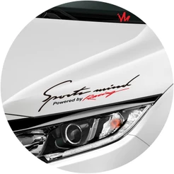 Adesivo Sports Mind Powered by Racing Carro